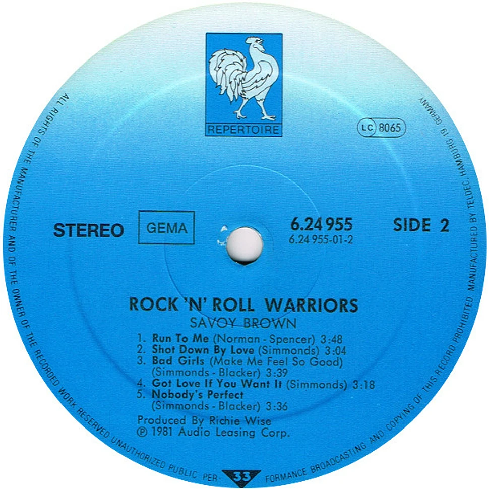 Savoy Brown - Rock 'N' Roll Warriors