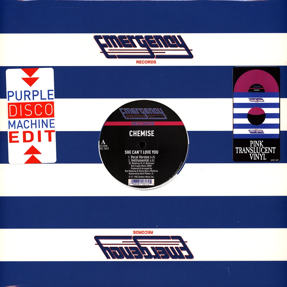 Chemise - She Can't Love You Purple Disco Machine Edit Pink Vinyl Edition