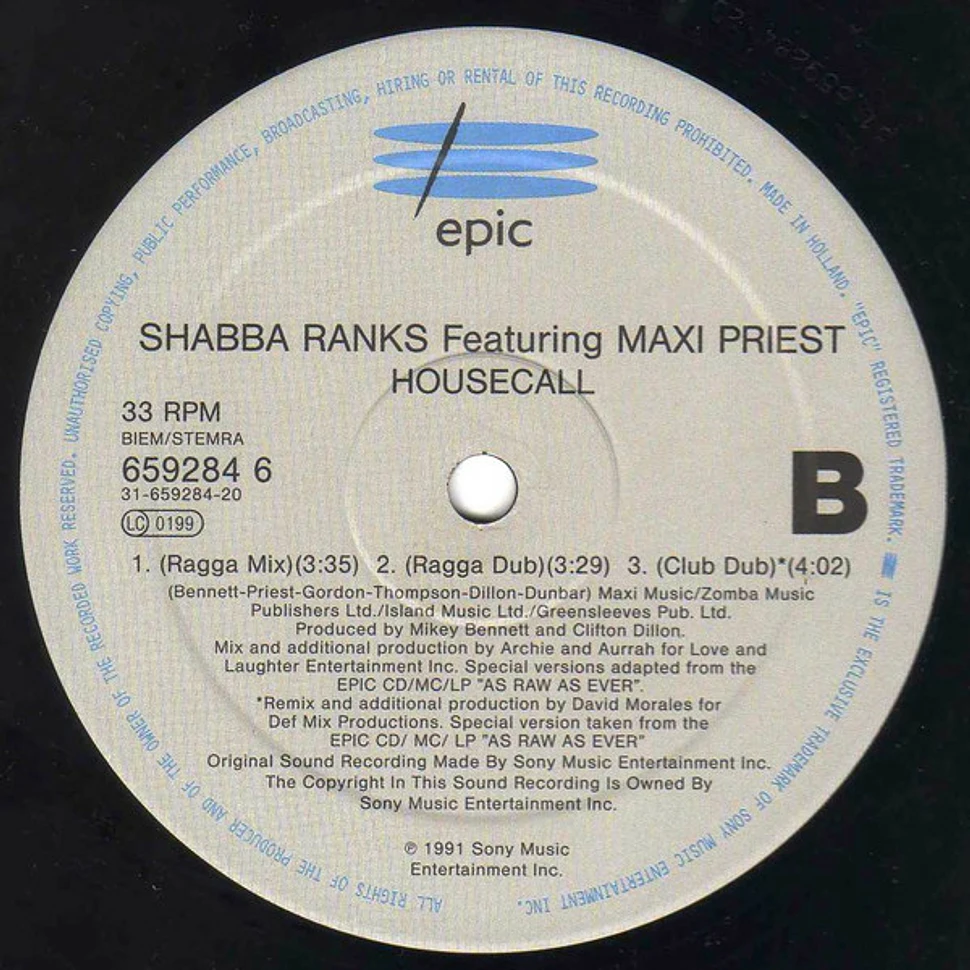 Shabba Ranks Featuring Maxi Priest - Housecall