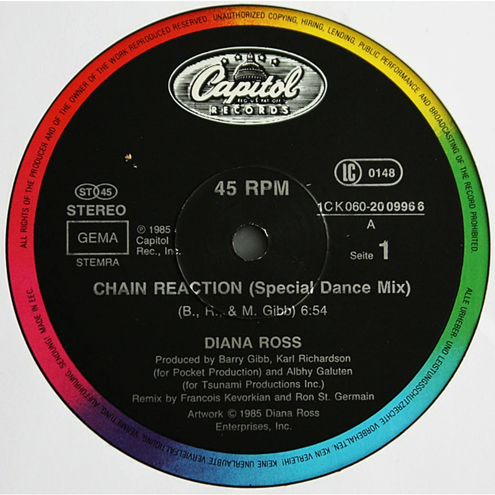 Diana Ross - Chain Reaction (Special Dance Remix)