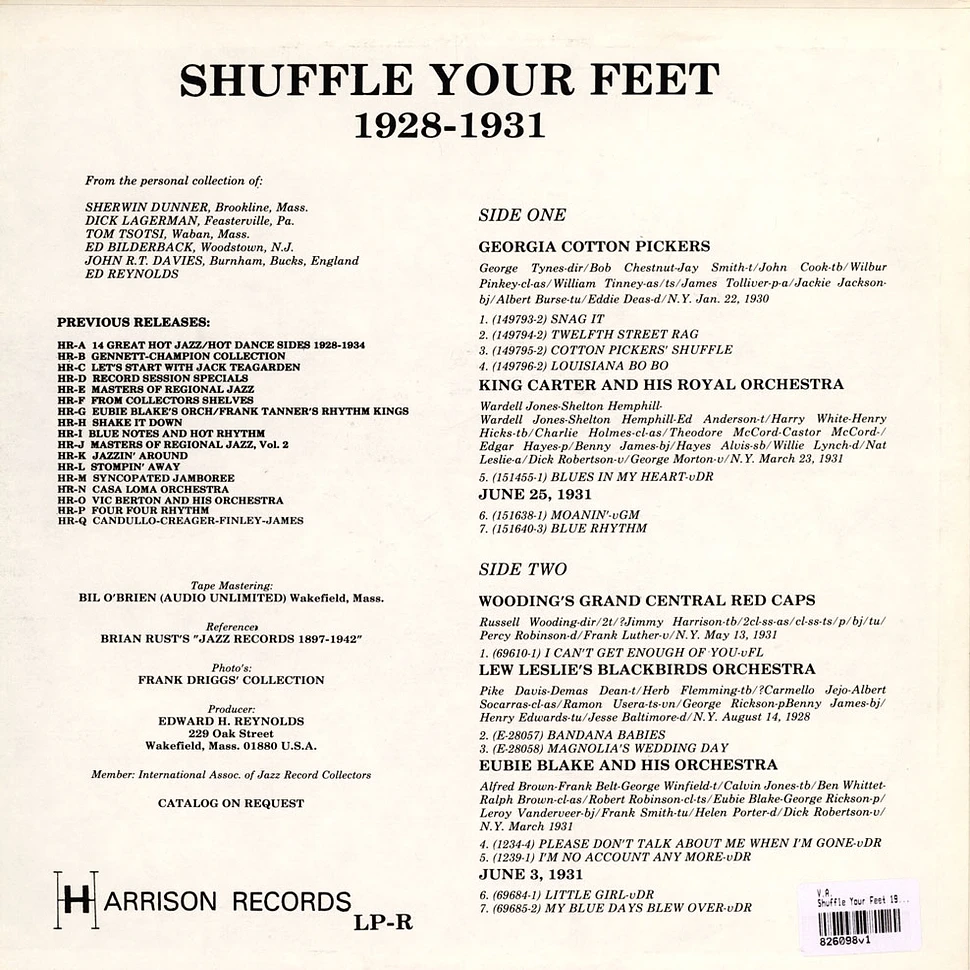 V.A. - Shuffle Your Feet 1928-1931