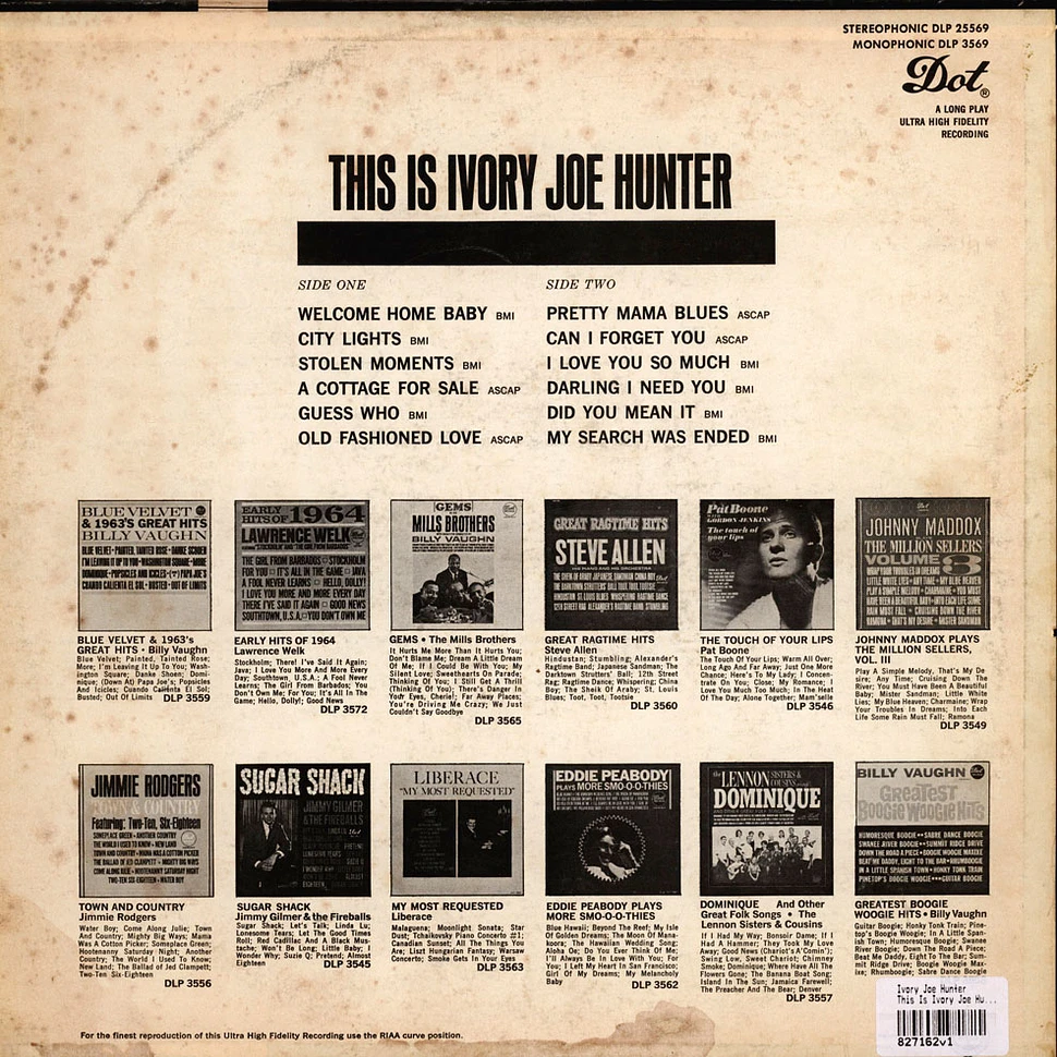 Ivory Joe Hunter - This Is Ivory Joe Hunter