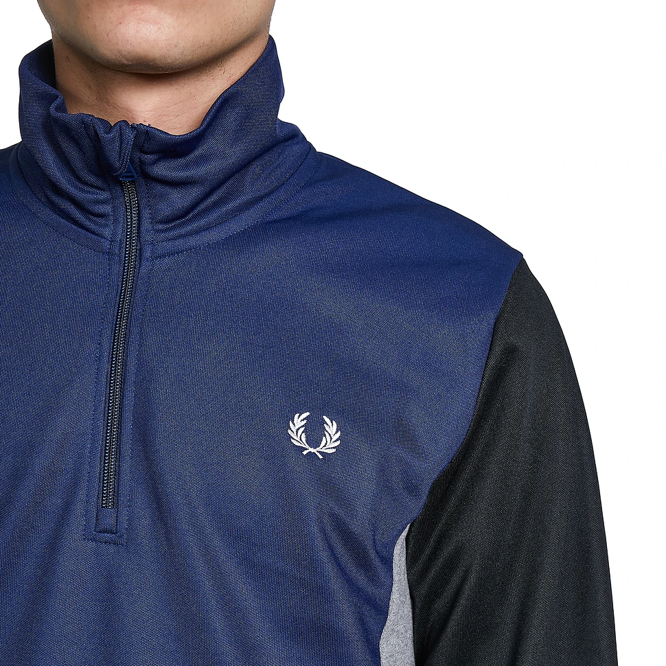 Fred Perry - Tricot Panel Halfzip Sweatshirt