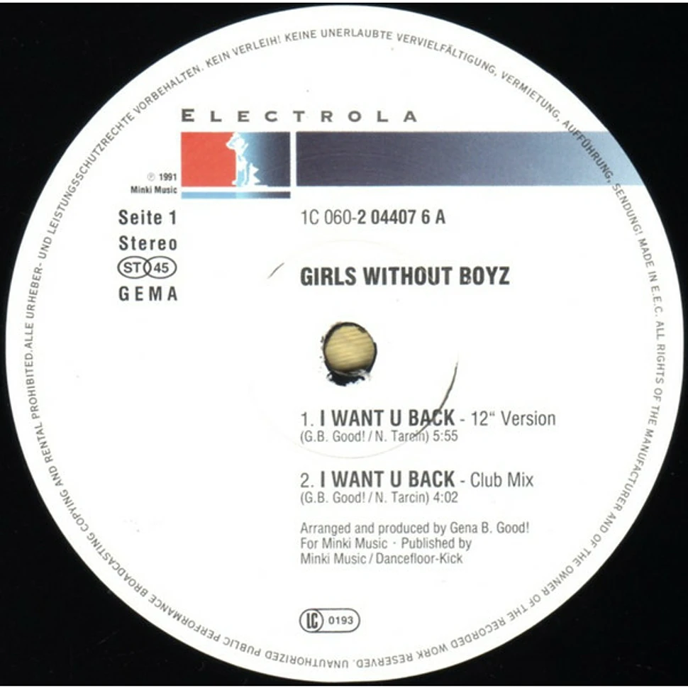Girls Without Boyz - I Want U Back