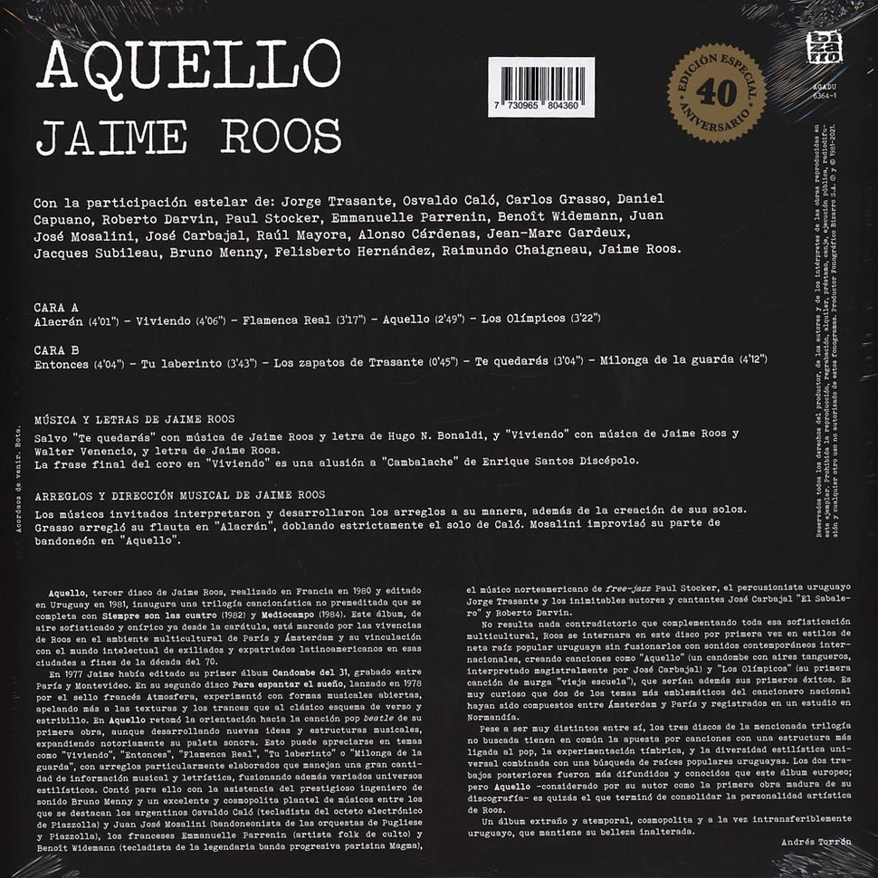 Jaime Roos - Aquello
