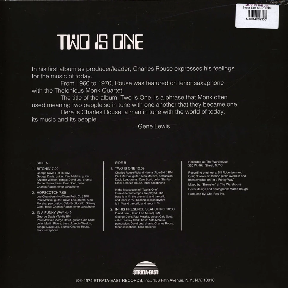 Charles Rouse - Two Is One