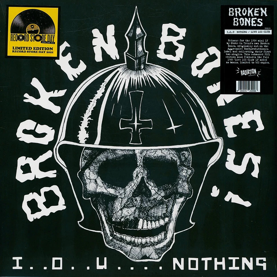 Broken Bones - I..O..U... Nothing + Live 100 Club Black Record Store Day 2021 Edition