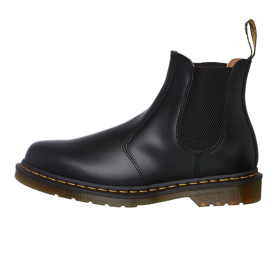 Dr. Martens - 2976 Yellow Stitch Chelsea Boot (Black Smooth) | HHV
