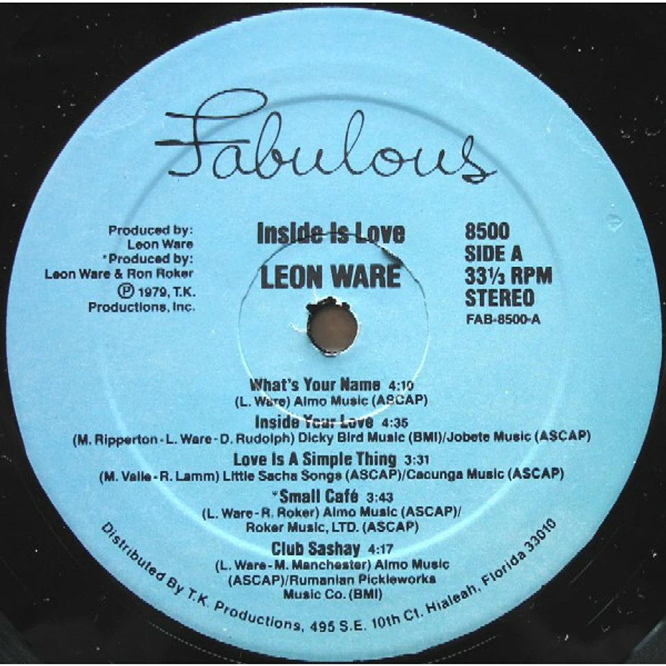 Leon Ware - Inside Is Love