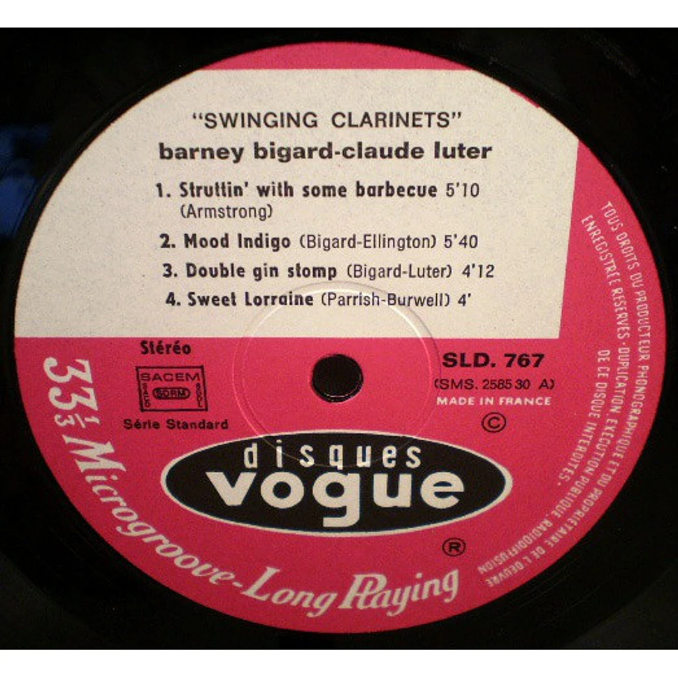 Barney Bigard - Claude Luter - Swinging Clarinets