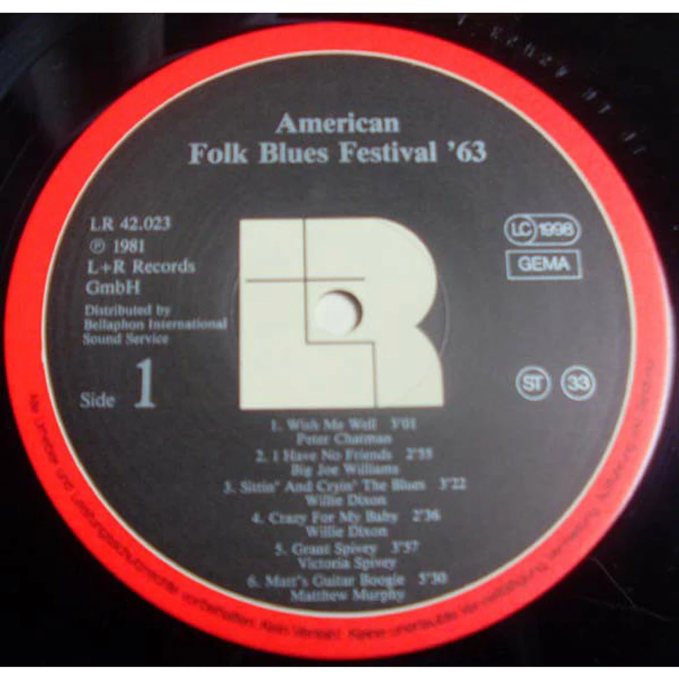 V.A. - American Folk Blues Festival '63