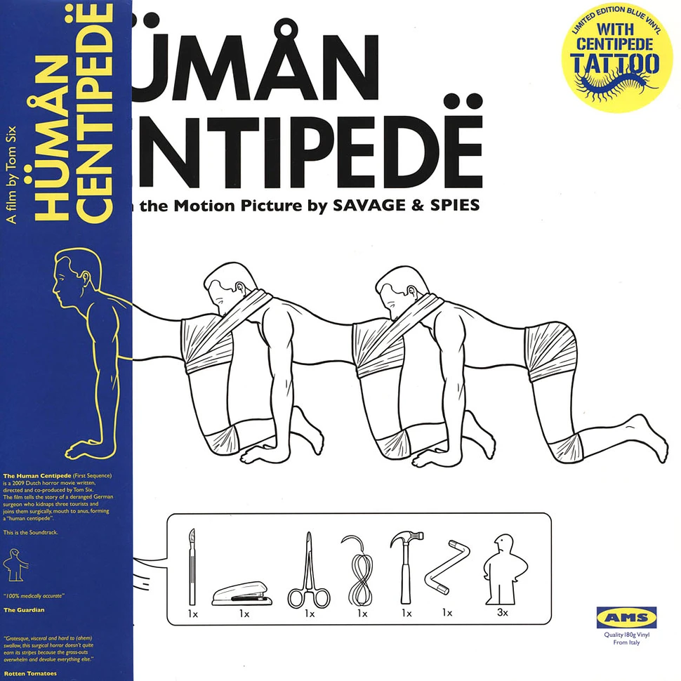 Savage & Spies - OST The Human Centipede Blue Vinyl Edition