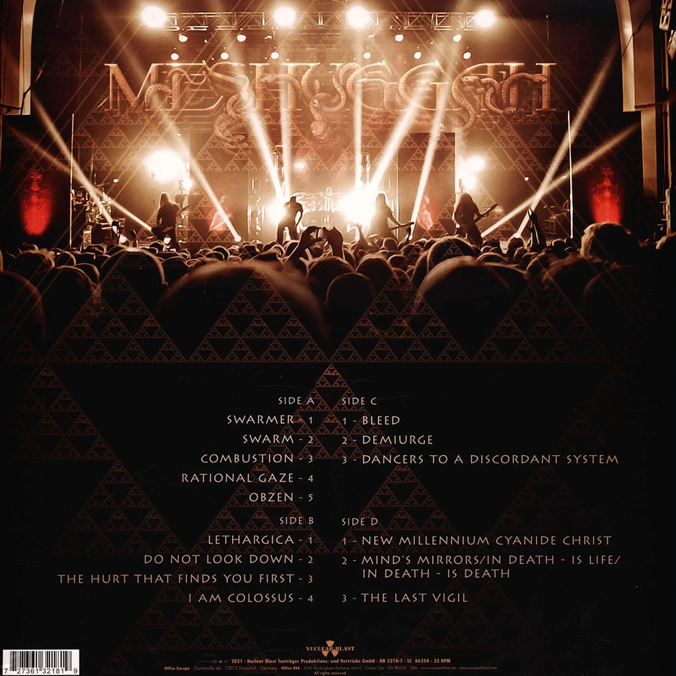 Meshuggah - The Ophidian Trek Black Vinyl Edition
