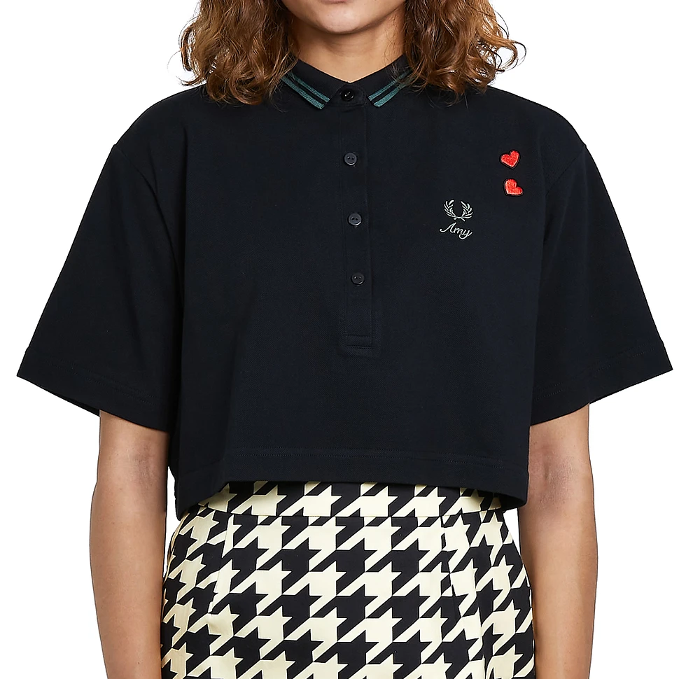 Fred Perry x Amy Winehouse Foundation - Cropped Pique Shirt