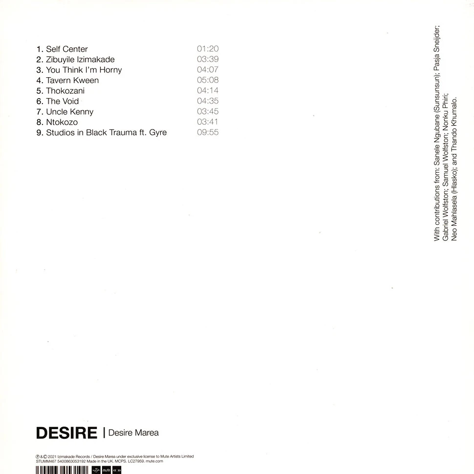 Desire Marea - Desire Colored Vinyl Edition