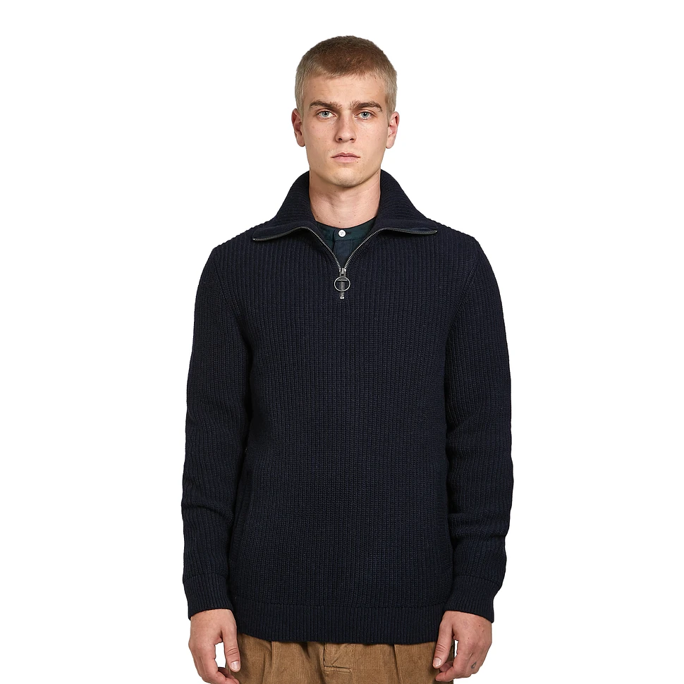 Barbour White Label - Crook Knitted Half Zip Sweater