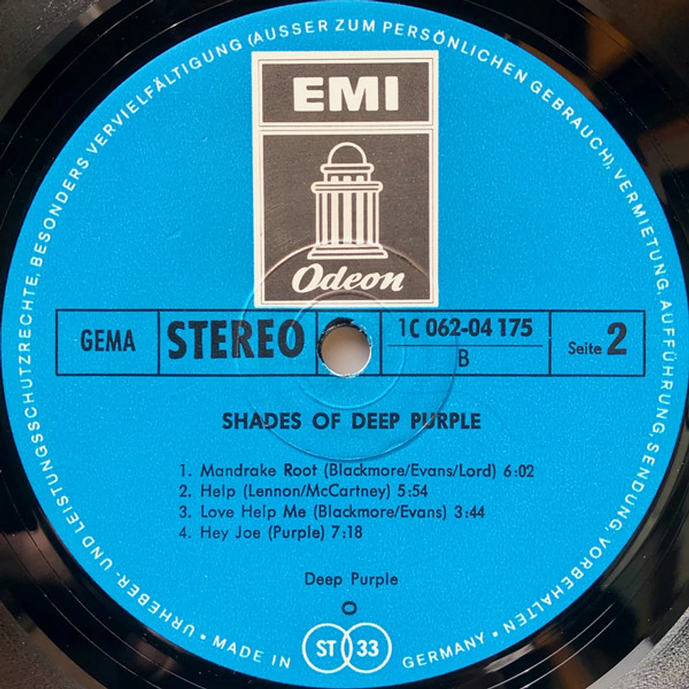 Deep Purple - Shades Of Deep Purple