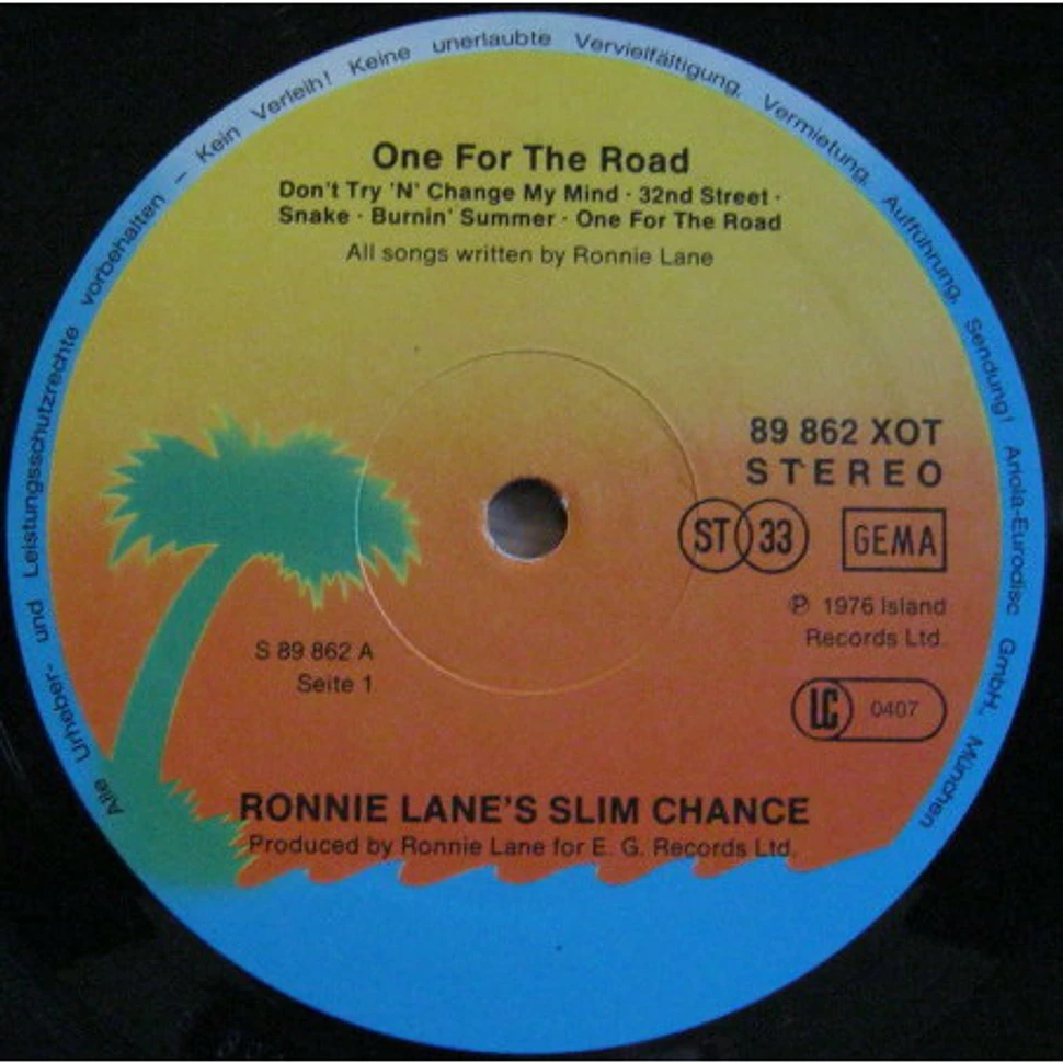 Ronnie Lane & Slim Chance - One For The Road