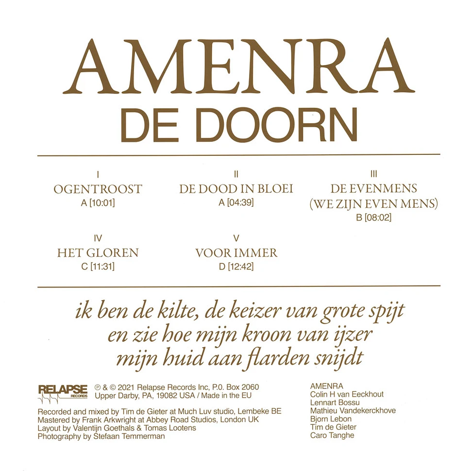 Amenra - De Doorn