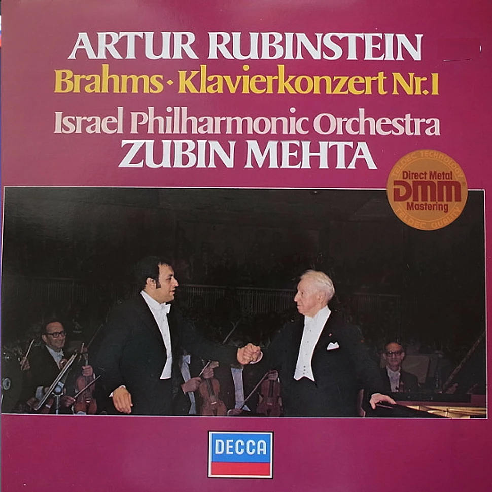 Arthur Rubinstein, Johannes Brahms • Israel Philharmonic Orchestra, Zubin Mehta - Klavierkonzert Nr.1