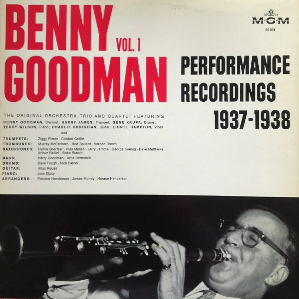 Benny Goodman - Performance Recordings 1937-1938. Vol. 1