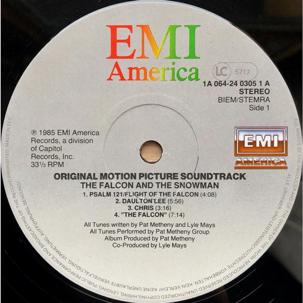 Pat Metheny Group - OST The Falcon And The Snowman