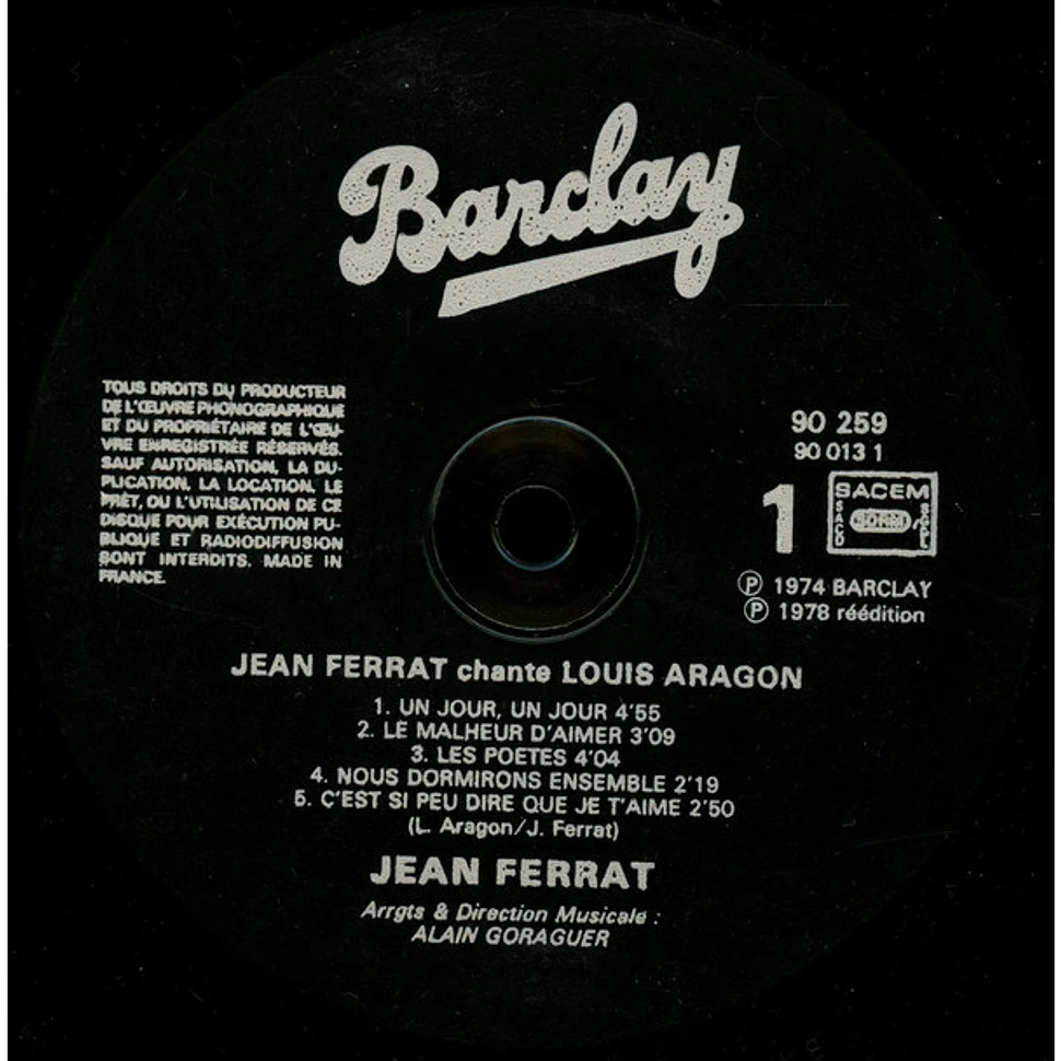 Jean Ferrat - Ferrat Chante Aragon