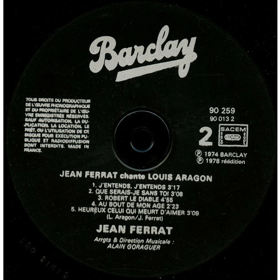 Jean Ferrat - Ferrat Chante Aragon