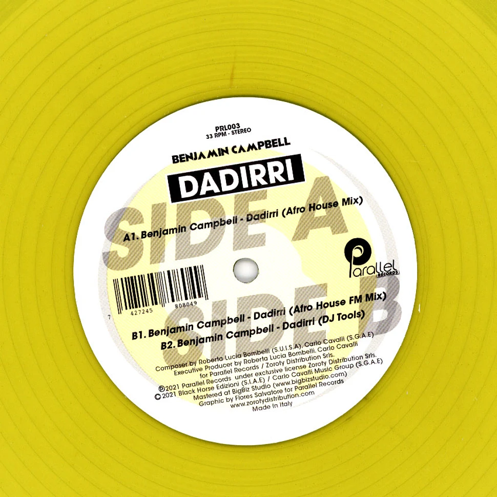 Benjamin Campbell - Dadirri Yellow Vinyl Edition