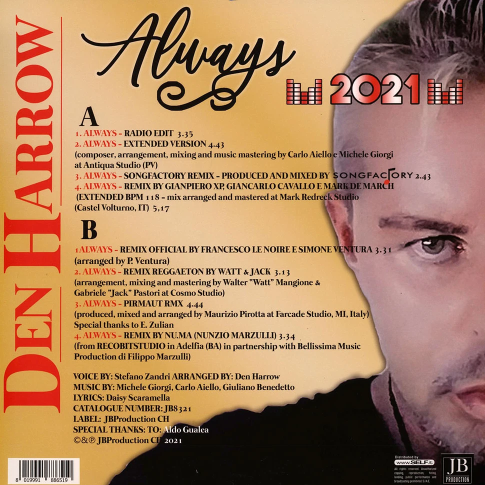 Den Harrow - Always Yellow Vinyl Edition