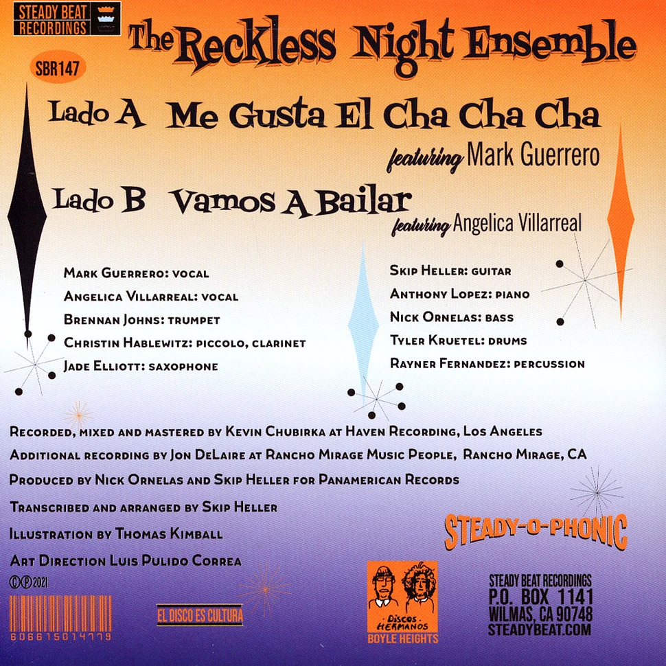 Reckless Night Ensemble - Me Gusta El Cha Cha / Vamos A Bailar