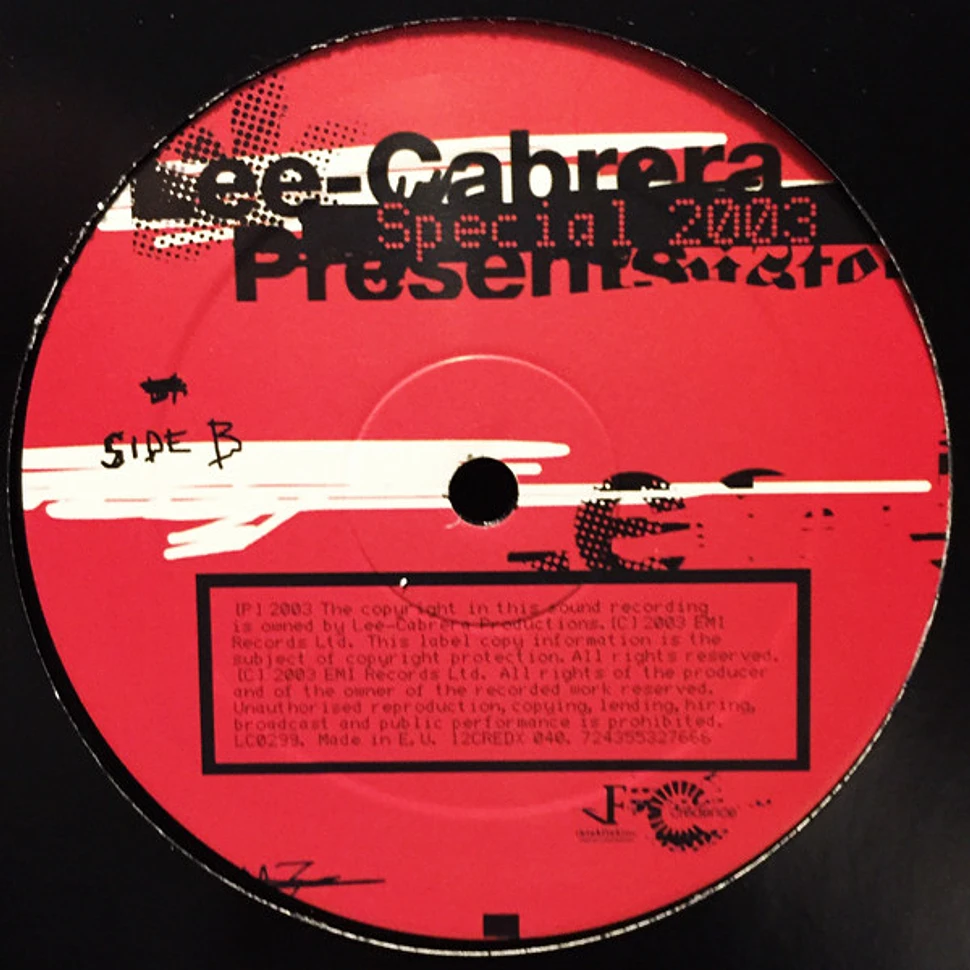 Lee-Cabrera - Special 2003 (Twisted Individual Remixes)