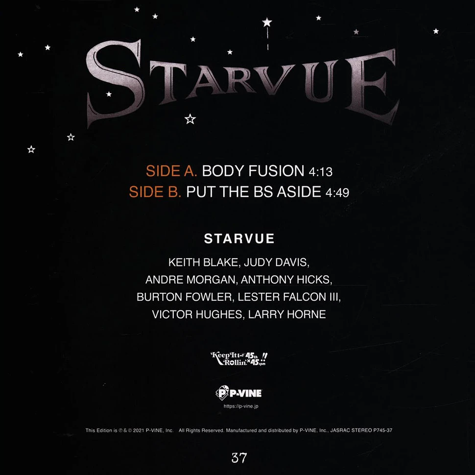 Starvue - Body Fusion / Put The Bs Aside