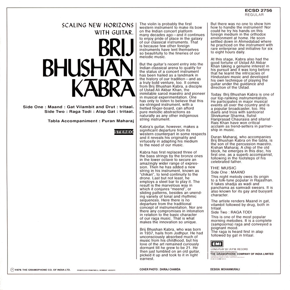 Brij Bhushan Kabra - Scaling New Horizons With Guitar