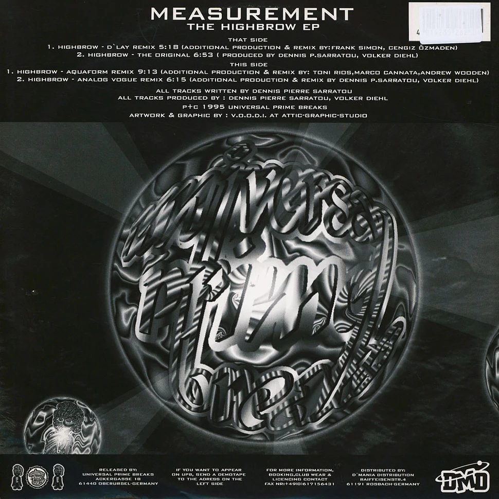 Measurement - The Highbrow EP