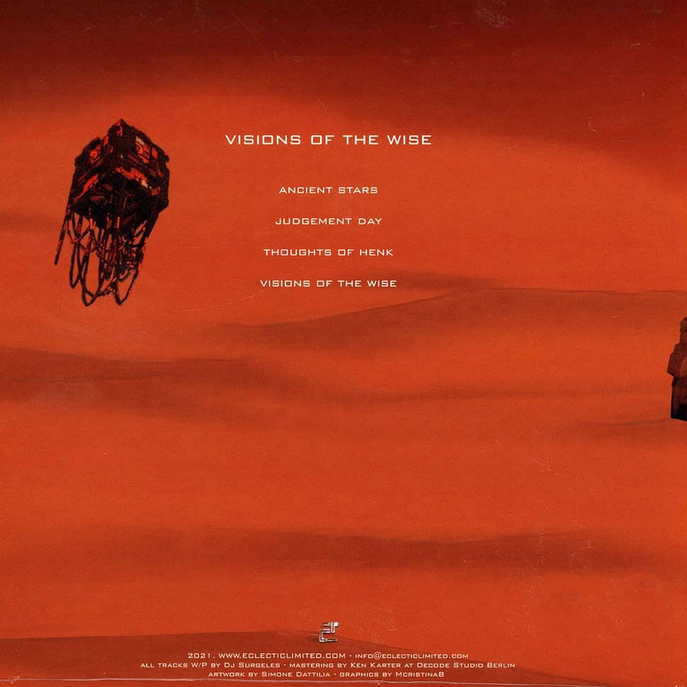 DJ Surgeles - Visions Of The Wise Clear Orange Vinyl Edition