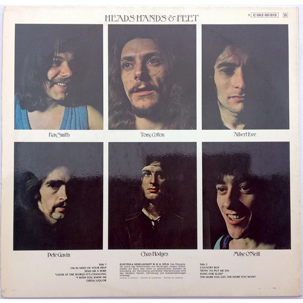 Heads Hands & Feet Heads, Hands & Feet Vinyl LP 1971 DE
