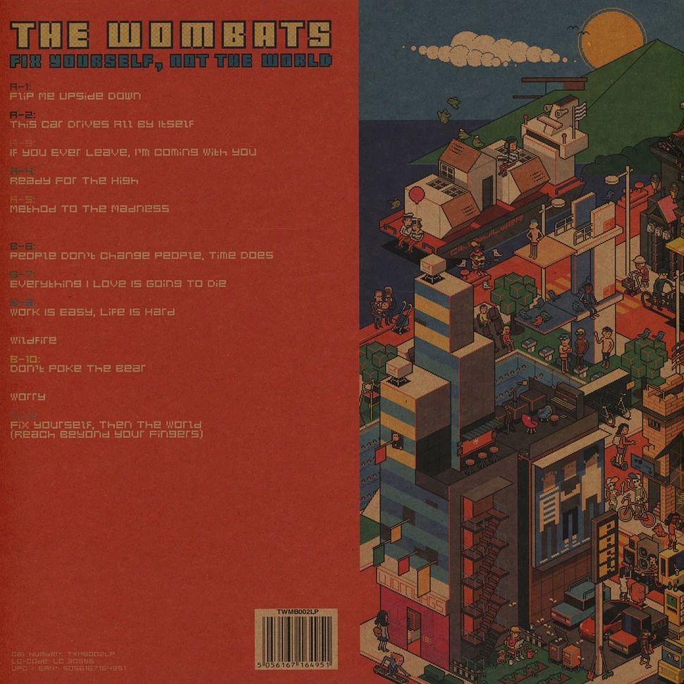 The Wombats - Fix Yourself, Not The World Blue Vinyl Edition