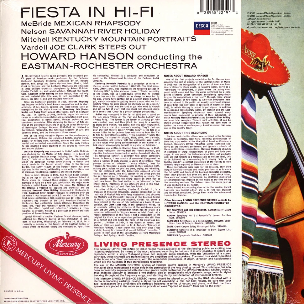 Hanson / Ero - Fiesta In Hifi