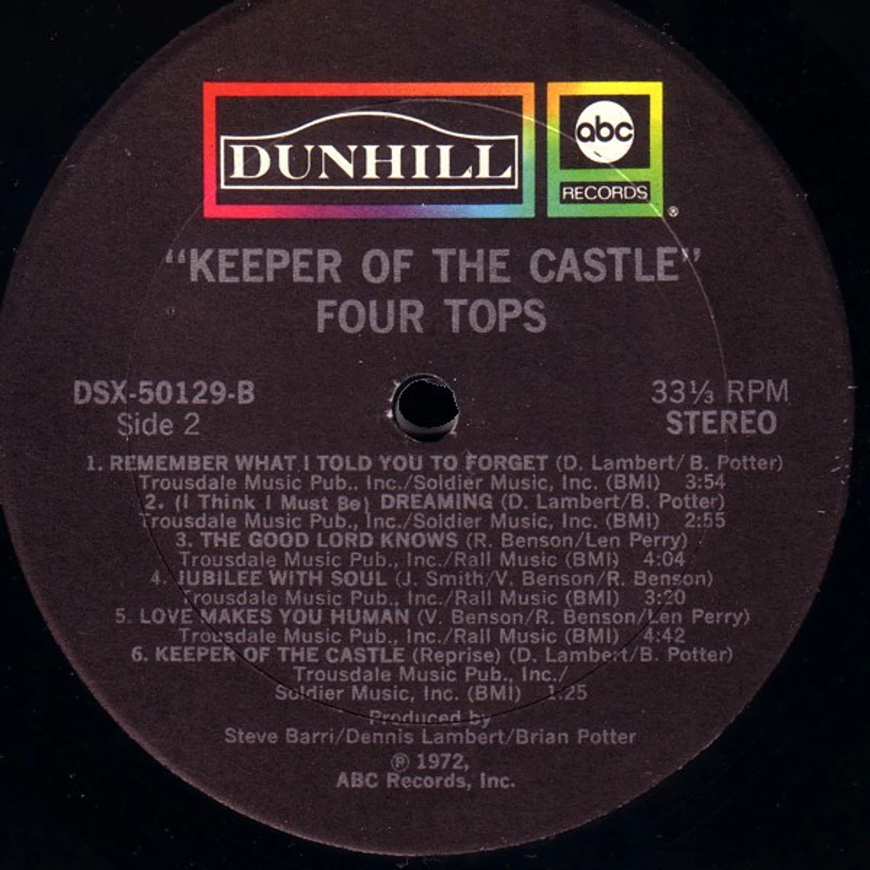 Four Tops - Keeper Of The Castle