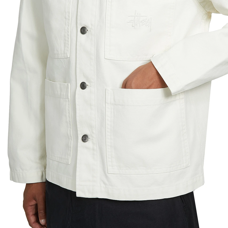 Stüssy - Cord Collar Canvas Chore Jacket (Bone) | HHV