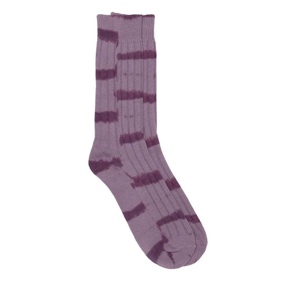 Stüssy - Dyed Stripe Ribbed Crew Socks