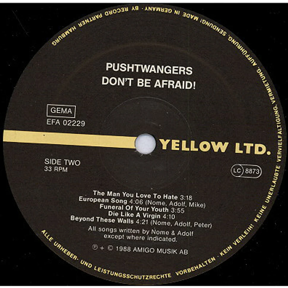 Pushtwangers - Don't Be Afraid