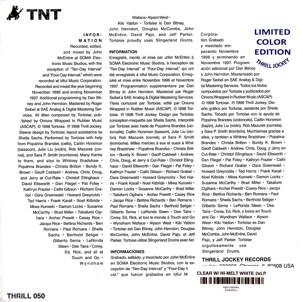 Tortoise - TNT Clear Vinyl Edition