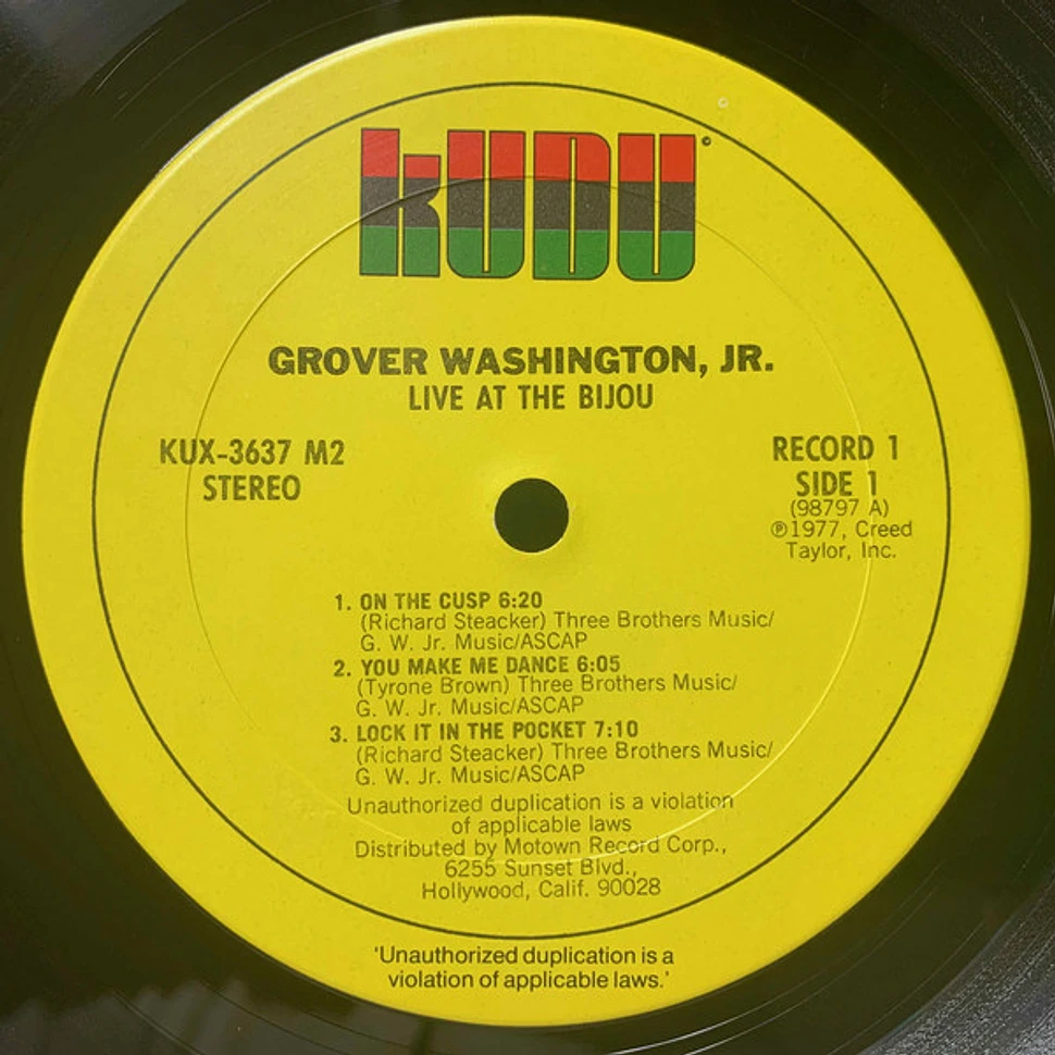 Grover Washington, Jr. - Live At The Bijou