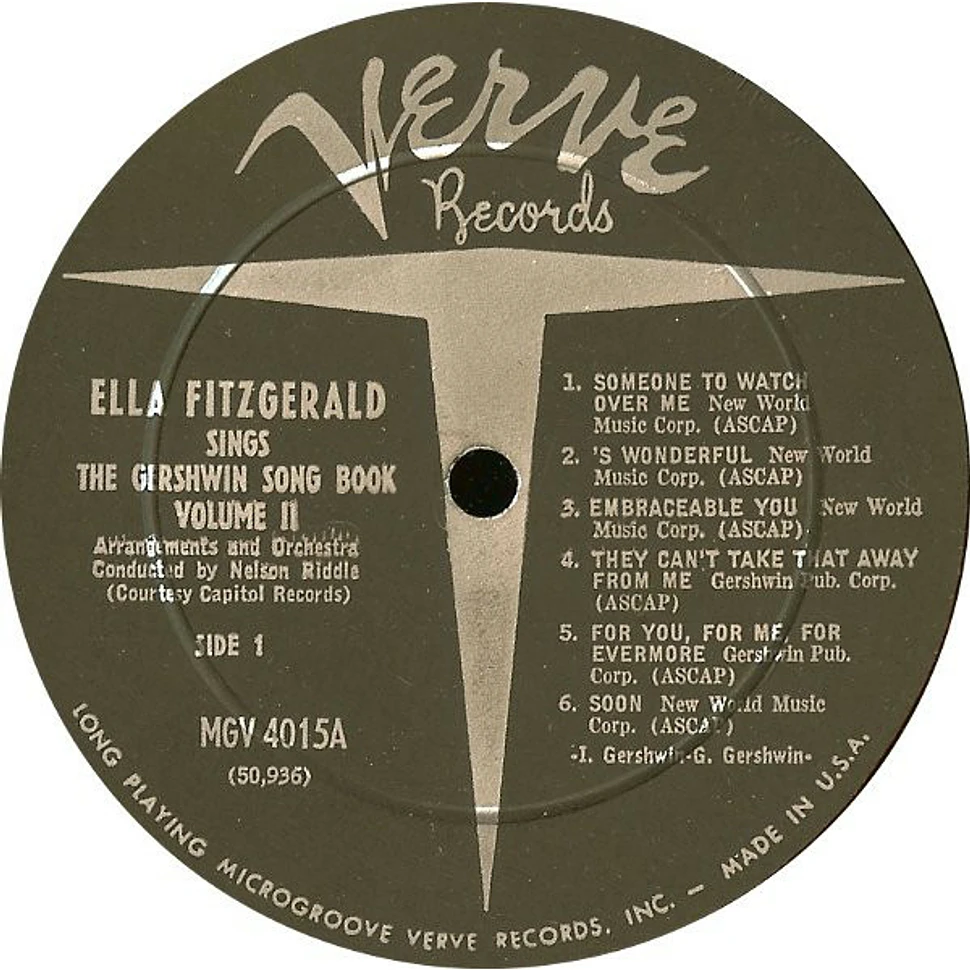 Ella Fitzgerald - Ella Fitzgerald Sings The Gershwin Song Book Vol. 2