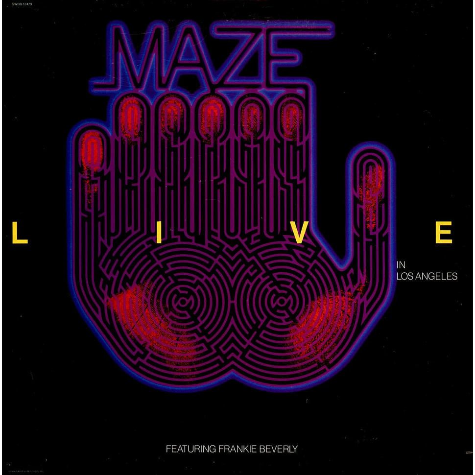 Maze Featuring Frankie Beverly Live In Los Angeles Vinyl 2LP 1986