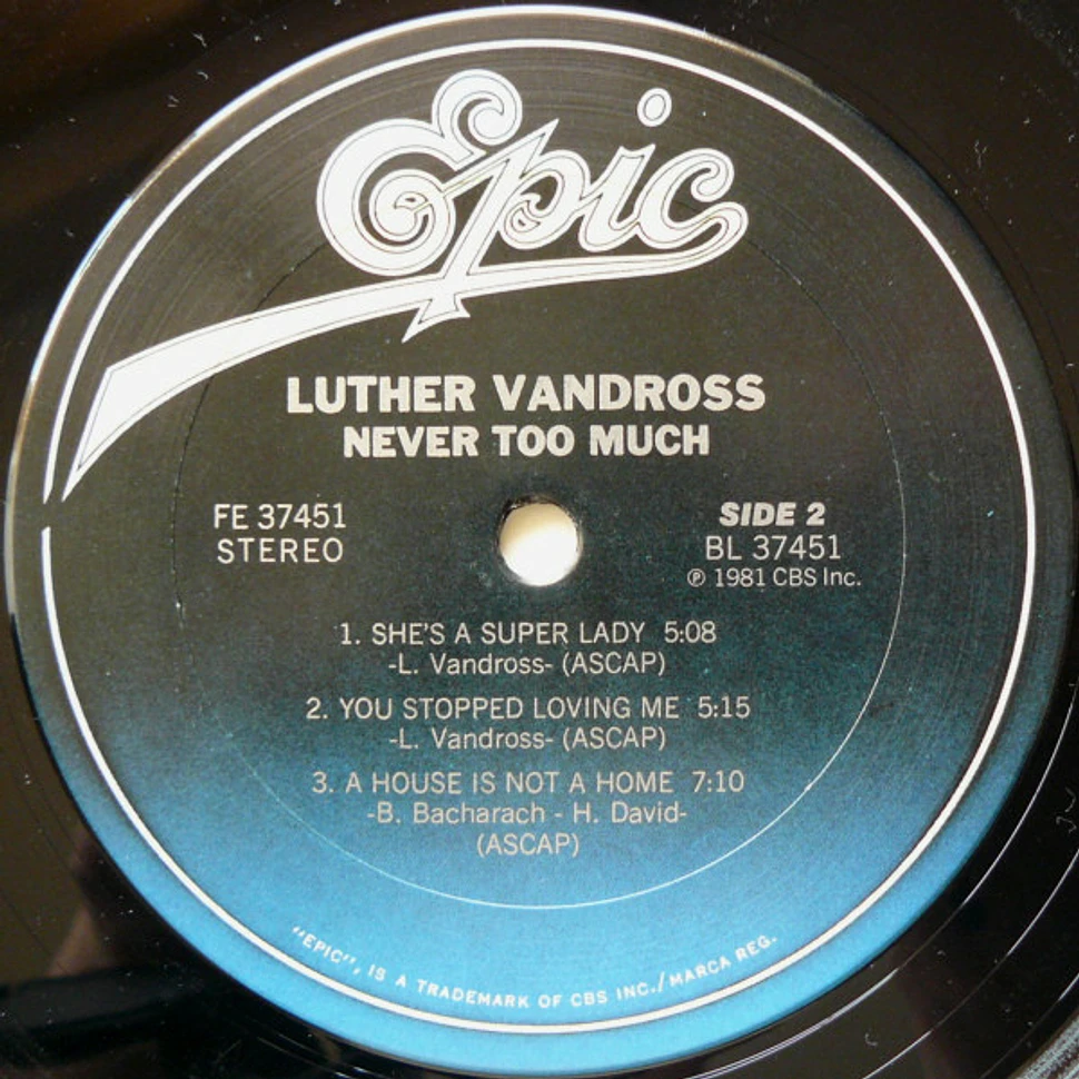 Luther Vandross - Never Too Much