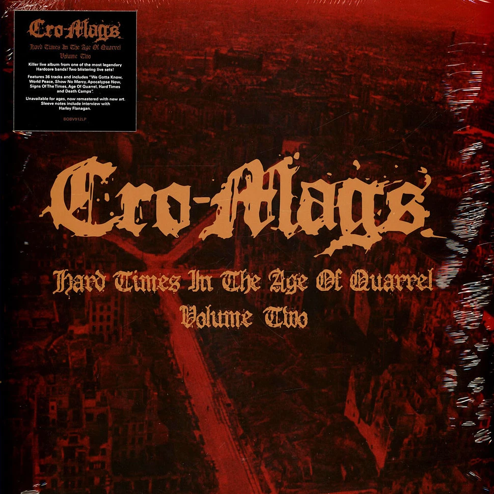Cro-Mags - Hard Times In The Age Of Quarrel Volume 2 Black Vinyl Edition