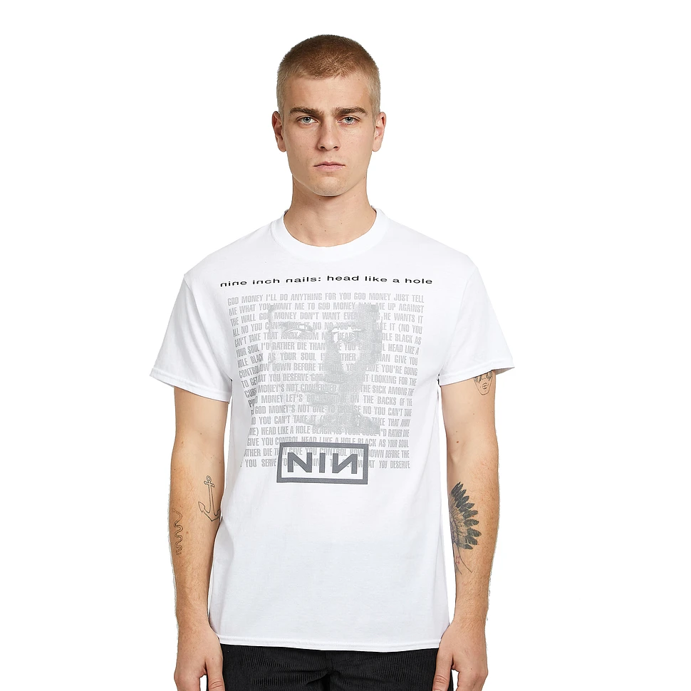 Nine Inch Nails - Head Like A Hole T-Shirt (White) | HHV